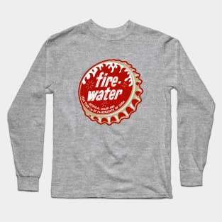 Vintage Fire Water Soda Bottlecap Long Sleeve T-Shirt